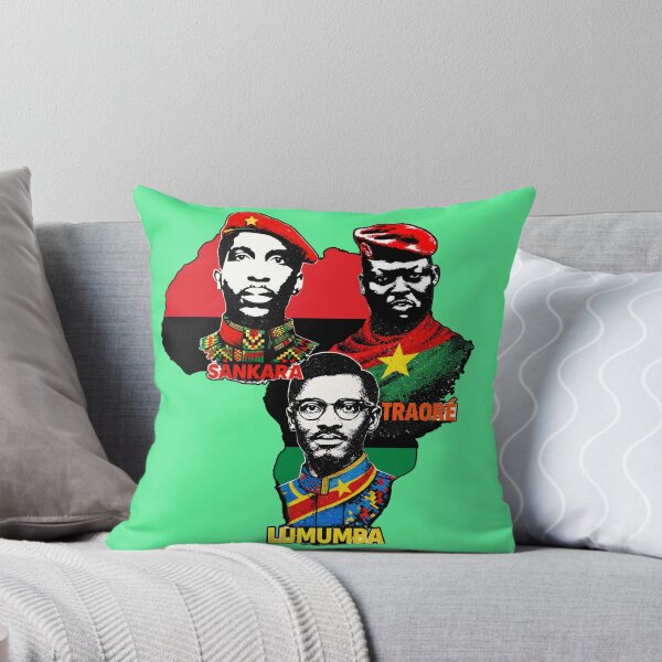 Item preview, Ibrahim Traore Thomas Sankara Patrice Lumumba - Pan African leaders map designed and sold by Youngkev-arts.