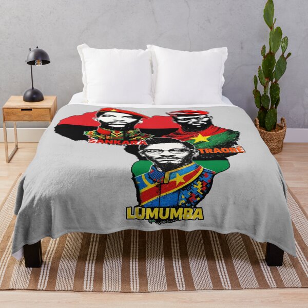 Item preview, Ibrahim Traore Thomas Sankara Patrice Lumumba - Pan African leaders map designed and sold by Youngkev-arts.
