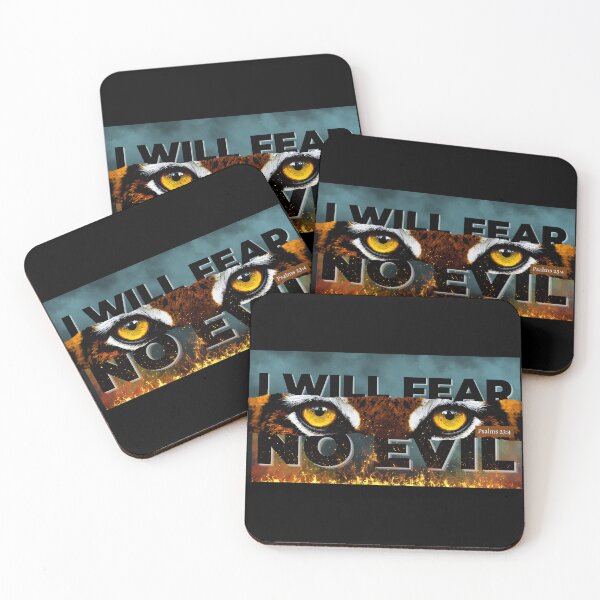 Item preview, I Will Fear No Evil Christian Shirt – Psalm 23:4 Lion Eyes Faith Streetwear Design designed and sold by ArtsBorn2Create.