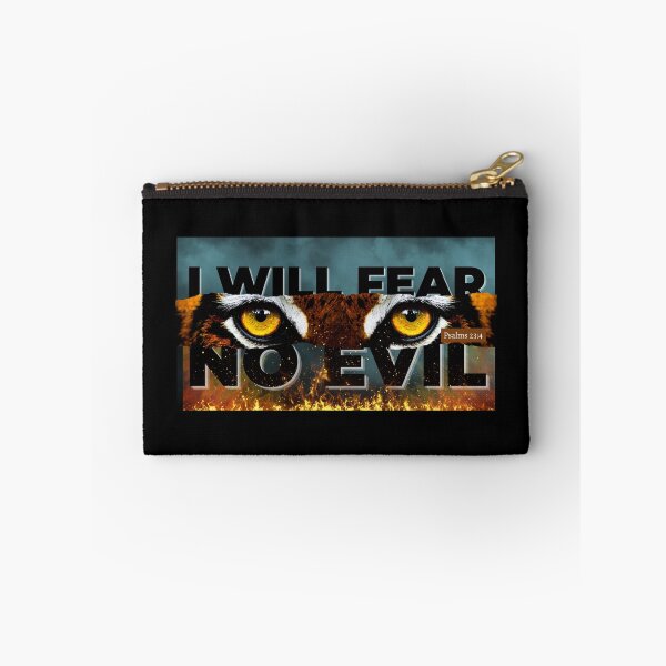 Item preview, I Will Fear No Evil Christian Shirt – Psalm 23:4 Lion Eyes Faith Streetwear Design designed and sold by ArtsBorn2Create.