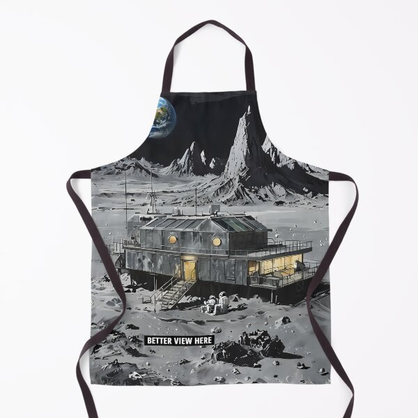 Item preview, BETTER VIEW HERE - LUNAR BASE ARCHITECTURE SKETCH designed and sold by Modern Nest Art.
