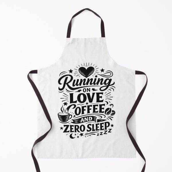 Item preview, Running On Love Coffee And Zero Sleep – Funny Coffee Lover Quote | Tired Mom & Lifestyle Humor Design designed and sold by Teetreasure2.