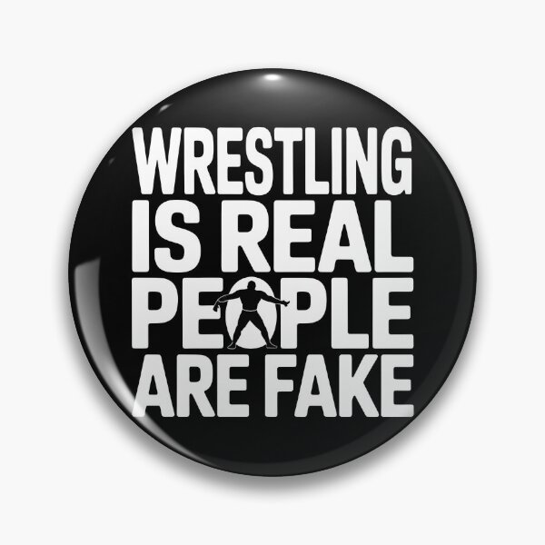 Item preview, Wrestling Is Real People Are Fake | Funny Wrestling Fan Shirt Minimalist designed and sold by Milosstudio.