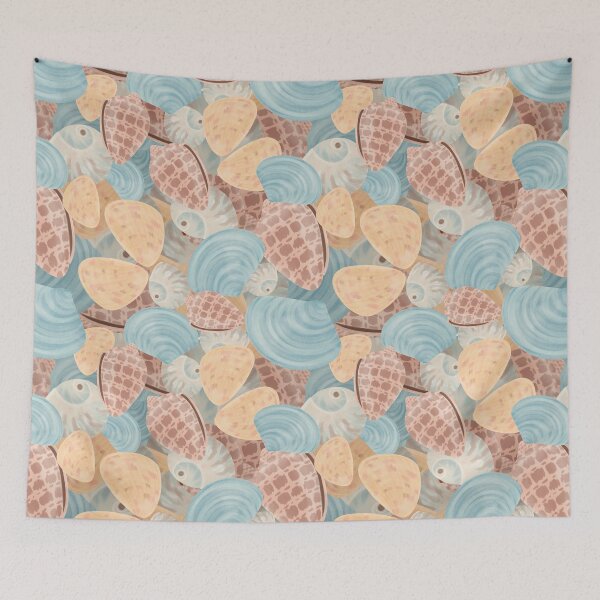 Item preview, Seashell Scatter designed and sold by birchandbirdbk.