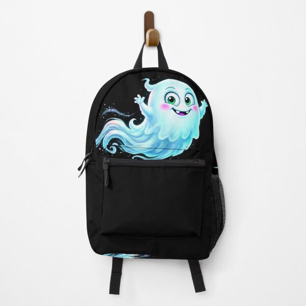 Item preview, Cute Kawaii Ghost Cartoon Blue Sparkle Sticker Art designed and sold by ExploreAura Studio.