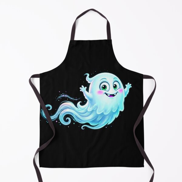 Item preview, Cute Kawaii Ghost Cartoon Blue Sparkle Sticker Art designed and sold by ExploreAura Studio.