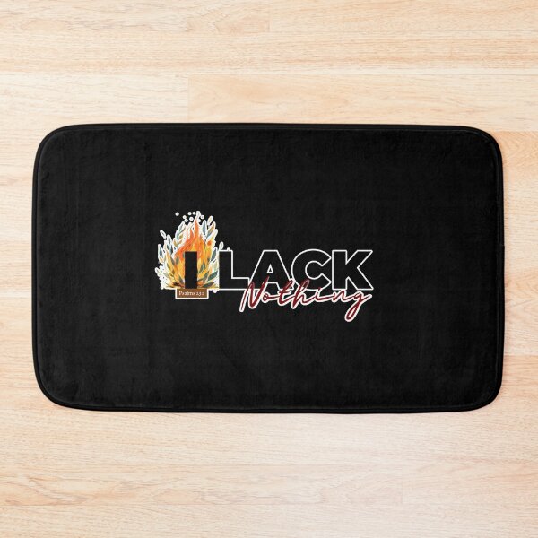 Item preview, I Lack Nothing Christian Shirt – Psalm 23:1 Faith Tee with Fire Minimalist Design designed and sold by ArtsBorn2Create.