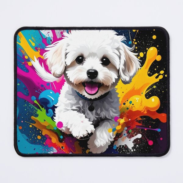 Item preview, Maltipoo Puppy Splash Art – Cute Dog Illustration designed and sold by The Digital Compass.