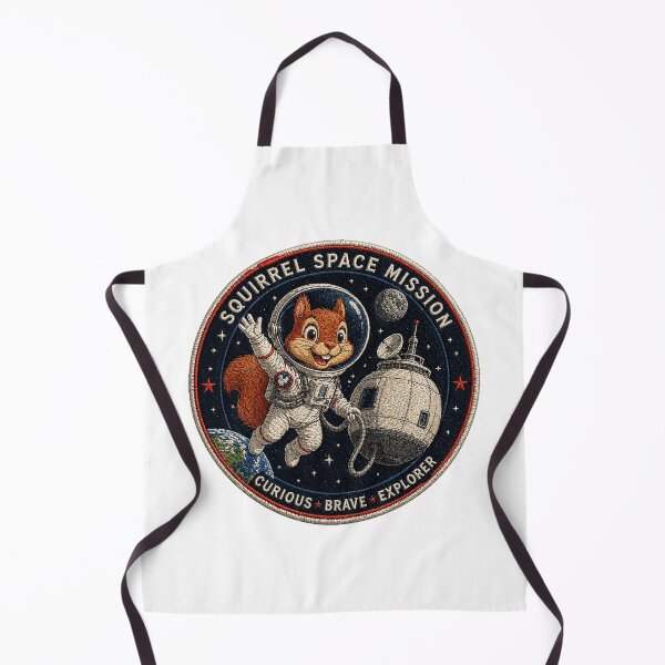Item preview, Astronaut Squirrel Space Mission Patch designed and sold by SecretSquirrellDesigns.