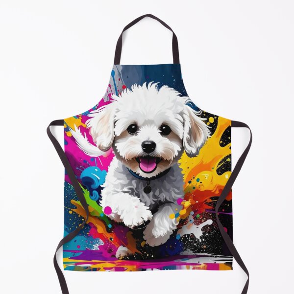 Item preview, Maltipoo Puppy Splash Art – Cute Dog Illustration designed and sold by The Digital Compass.