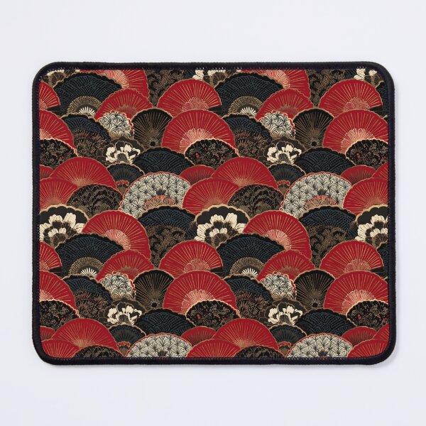 Item preview, Traditional Japanese Fan Art Seamless Pattern designed and sold by NicolasGlowArt.