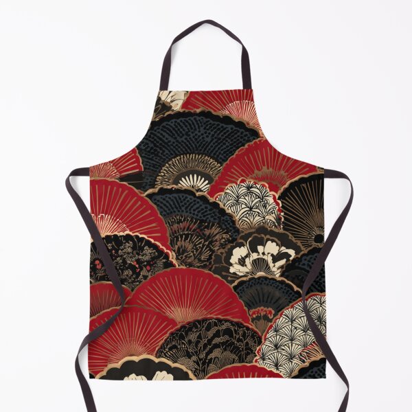 Item preview, Traditional Japanese Fan Art Seamless Pattern designed and sold by NicolasGlowArt.