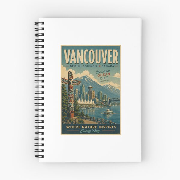 Artikelvorschau, Vancouver, BC Retro-Reiseposter entworfen und verkauft von JBWphotos.