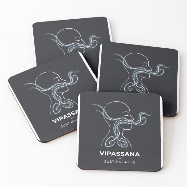 Item preview, Vipassana – Just Breathe | Calm Mind, Balance & Mindfulness Design designed and sold by ArtsyExplorer.