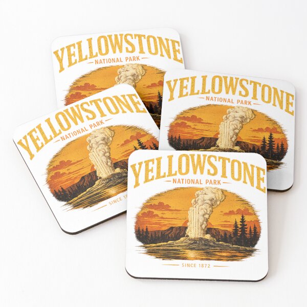 Item preview, Yellowstone National Park Vintage Geyser Shirt  designed and sold by Redrockthreads.