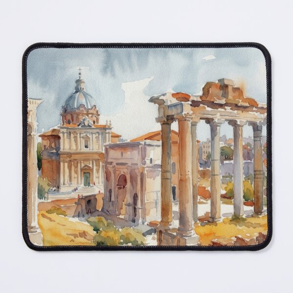 Item preview, Roman Forum Ancient Ruins Rome Watercolor designed and sold by caracatita75.