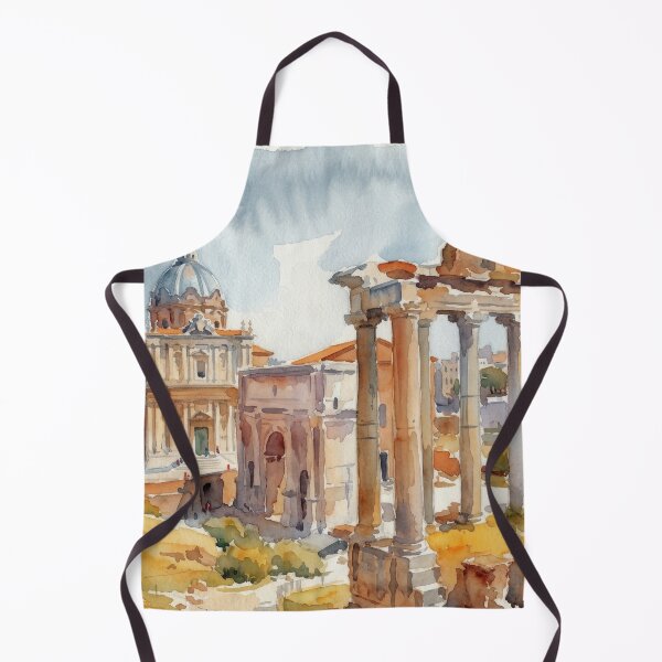 Item preview, Roman Forum Ancient Ruins Rome Watercolor designed and sold by caracatita75.
