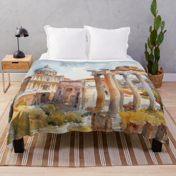 Item preview, Roman Forum Ancient Ruins Rome Watercolor designed and sold by caracatita75.