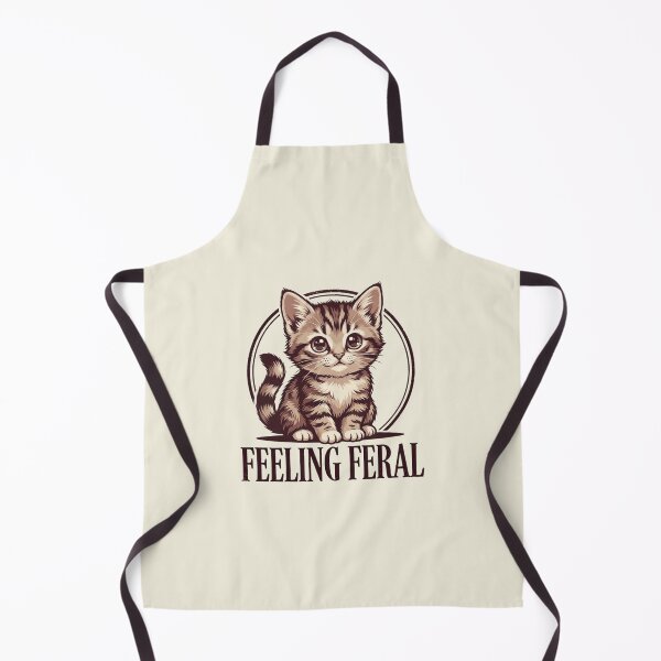 Item preview, Feeling Feral Cute Kitten – Funny Cat Meme Aesthetic Design designed and sold by RealCuties.
