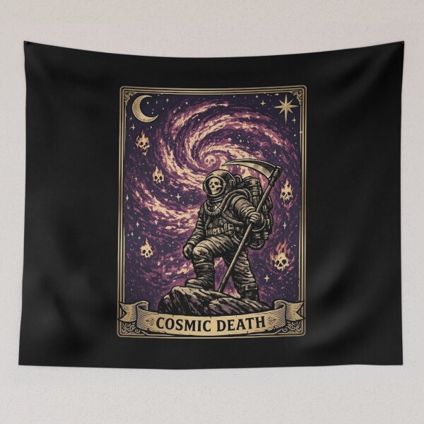 Item preview, Cosmic Death Tarot Card – Space Grim Reaper Astronaut designed and sold by SidTastic .