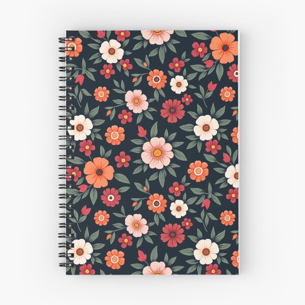 Artikelvorschau, Dunkles, nahtloses Blumenmuster im Vintage-Stil entworfen und verkauft von mittie101.