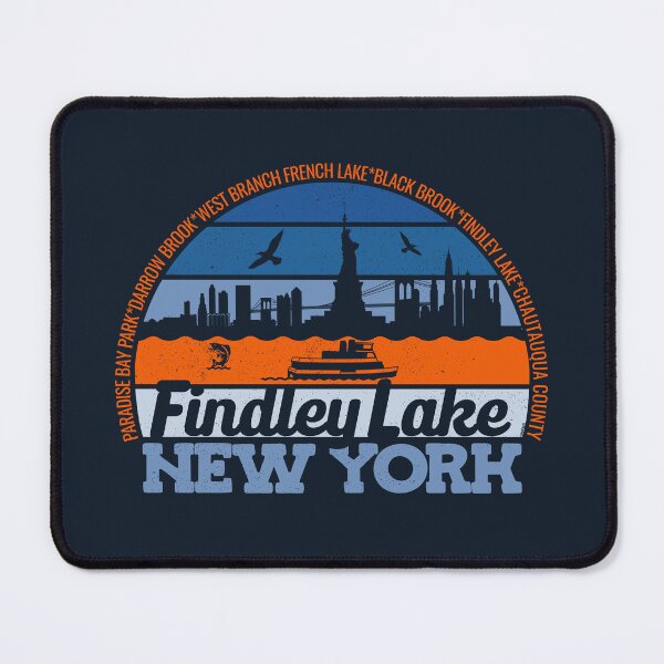 Item preview, Findley Lake New York Sunset Retro Vintage Local Pride Logo designed and sold by CRHPOD20.
