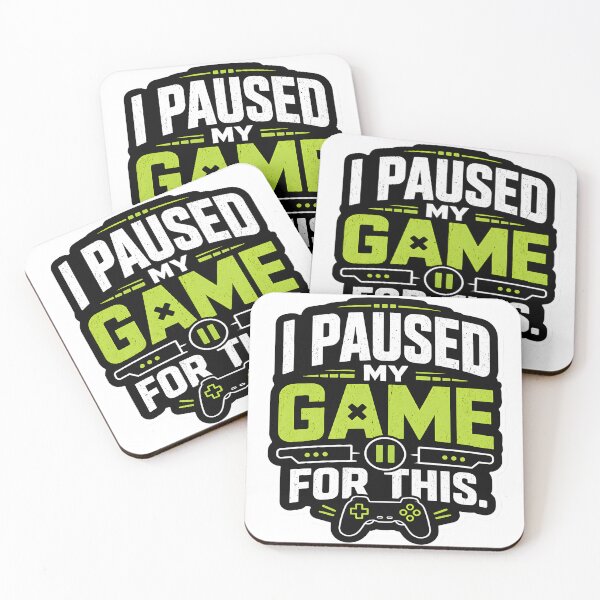 Item preview, I Paused My Game For This Funny Gamer Quote Gaming Humor Minimalist Meme Design designed and sold by StickyGuys.