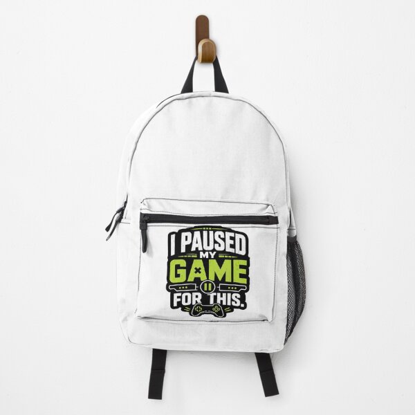 Item preview, I Paused My Game For This Funny Gamer Quote Gaming Humor Minimalist Meme Design designed and sold by StickyGuys.