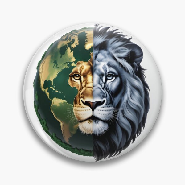 Item preview, Majestic Lion Earth Nature Hybrid Design 2. Main Tag designed and sold by RoyalEarthstore.