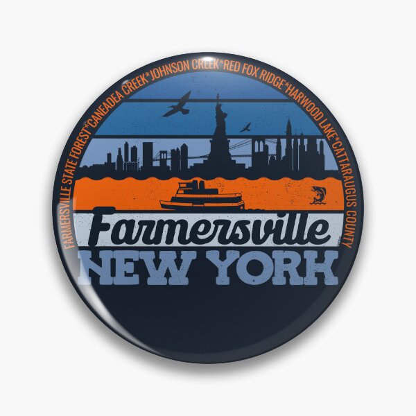 Item preview, Farmersville New York Sunset Retro Vintage Local Pride Logo designed and sold by CRHPOD20.