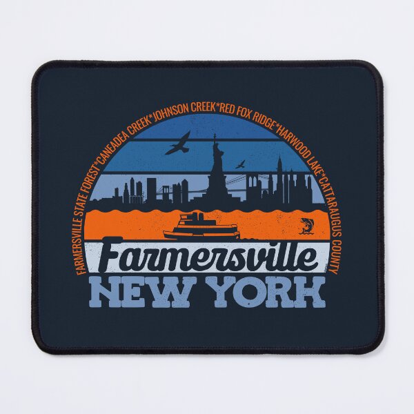 Item preview, Farmersville New York Sunset Retro Vintage Local Pride Logo designed and sold by CRHPOD20.
