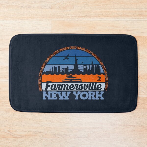 Item preview, Farmersville New York Sunset Retro Vintage Local Pride Logo designed and sold by CRHPOD20.
