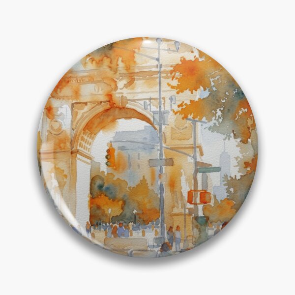 Item preview, Washington Square Park Arch New York Watercolor designed and sold by caracatita75.