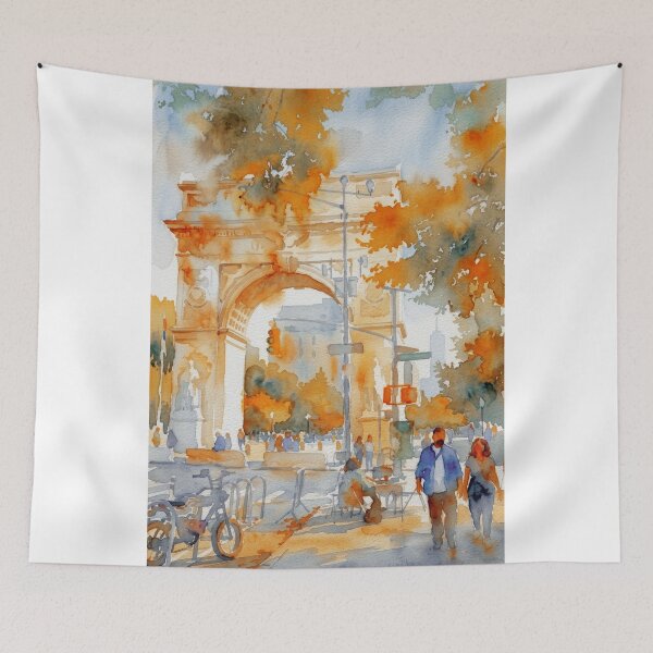 Item preview, Washington Square Park Arch New York Watercolor designed and sold by caracatita75.