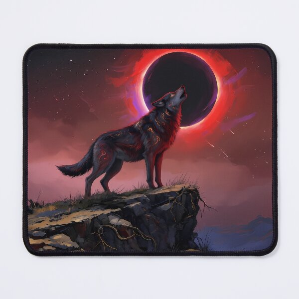 Item preview, Eclipse Wolf Howling designed and sold by RkskArt.