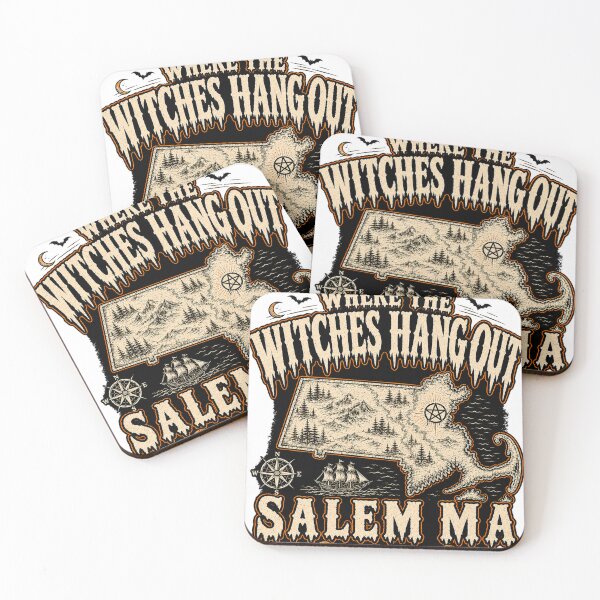 Item preview, Salem Witch Map Halloween Design designed and sold by RCuriosities.