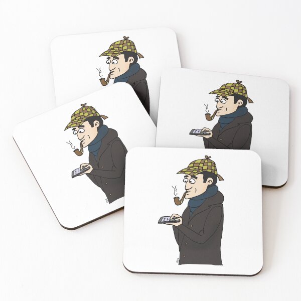 Item preview, Sherlock Holmes Decoder - Bookish Character Sticker Art designed and sold by MyxaART.