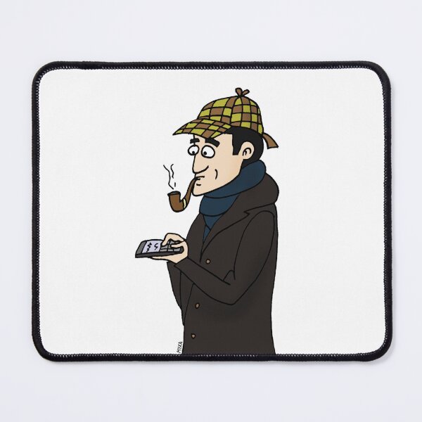 Item preview, Sherlock Holmes Decoder - Bookish Character Sticker Art designed and sold by MyxaART.