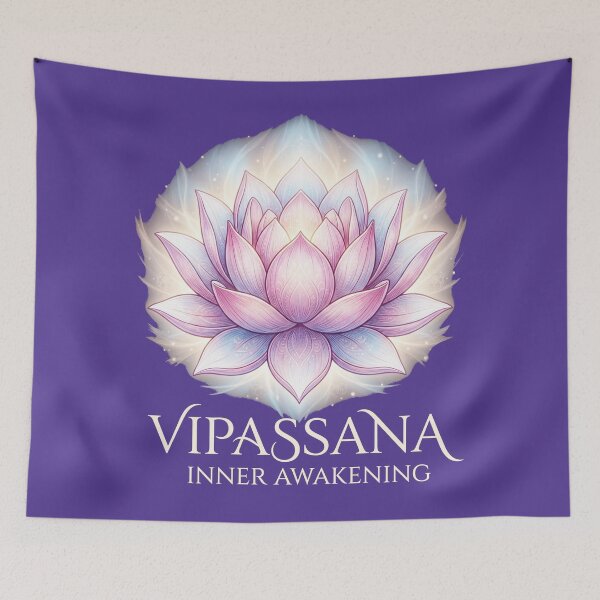 Item preview, Vipassana Meditation Lotus – Zen Mindfulness & Spiritual Awakening Design designed and sold by ArtsyExplorer.