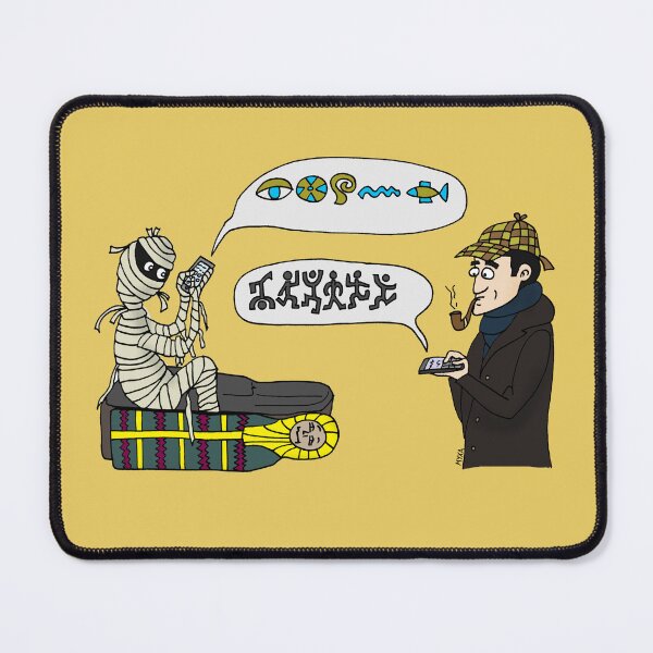 Item preview, Dancing Men Code - Sherlock and Mummy Communication Pun Art designed and sold by MyxaART.