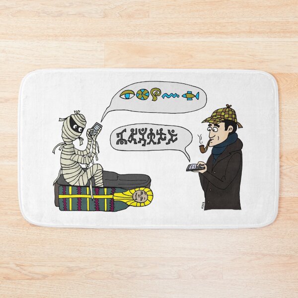 Item preview, Dancing Men Code - Sherlock and Mummy Communication Pun Art designed and sold by MyxaART.