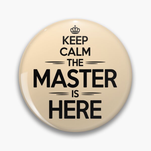 Item preview, Keep calm the master is here designed and sold by 123ks.
