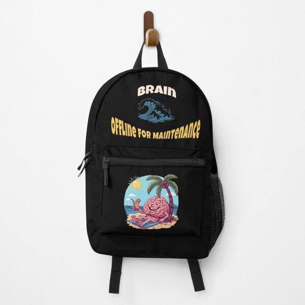 Item preview, Brain Offline for Maintenance – Funny Beach Vacation Mind Design designed and sold by TestudoDesign.