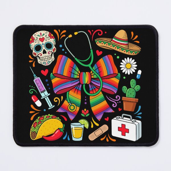 Item preview, Mexican Nurse Fiesta Serape Bow Nurse Appreciation, Cinco de Mayo Healthcare designed and sold by MrDesing10 ⭐⭐⭐⭐⭐.