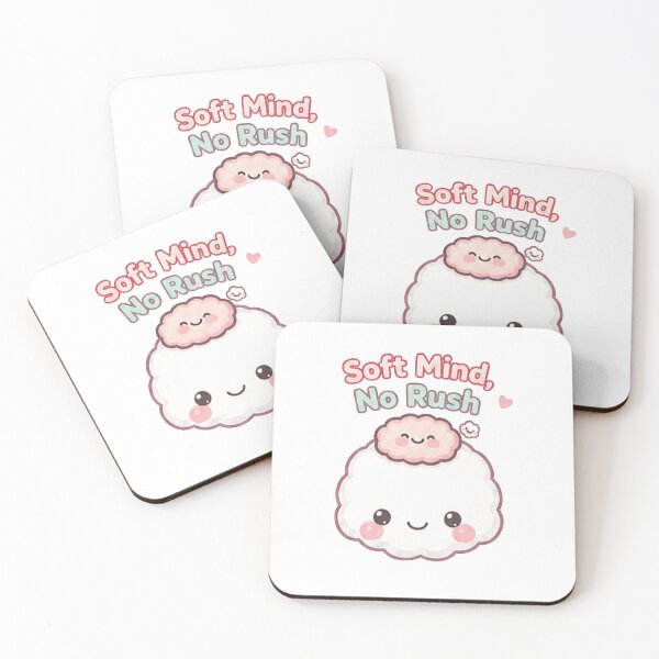 Item preview, Soft Mind No Rush – Cute Kawaii Design designed and sold by Lansangsan.