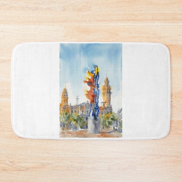 Item preview, Joan Miro Woman and Bird Statue Barcelona Watercolor designed and sold by caracatita75.
