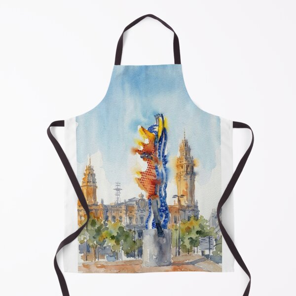Item preview, Joan Miro Woman and Bird Statue Barcelona Watercolor designed and sold by caracatita75.