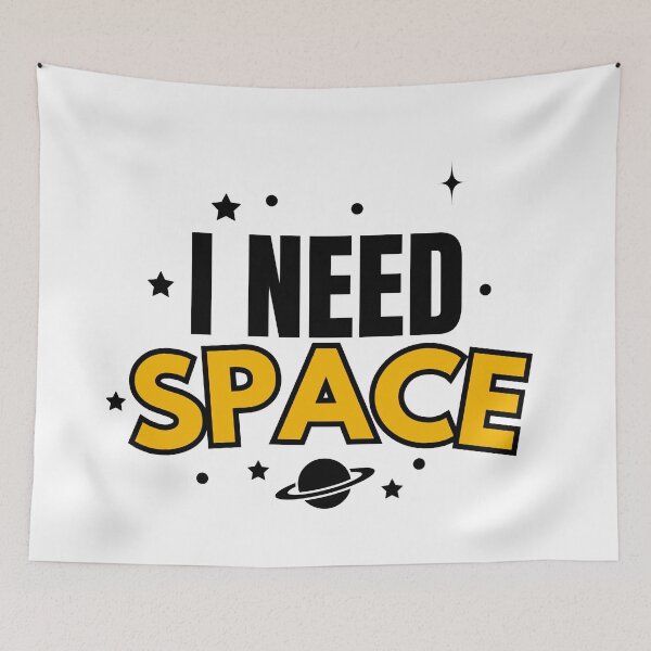 Item preview, I Need Space Funny Introvert Quote designed and sold by Uvclick.