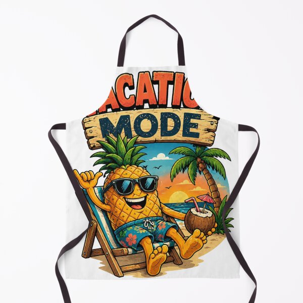 Item preview, Vacation Mode Pineapple – Funny Summer Beach Cartoon Design designed and sold by NeQiu's merch.