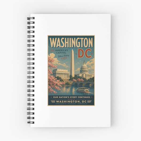 Item preview, Washington DC,Retro travel poster designed and sold by JBWphotos.